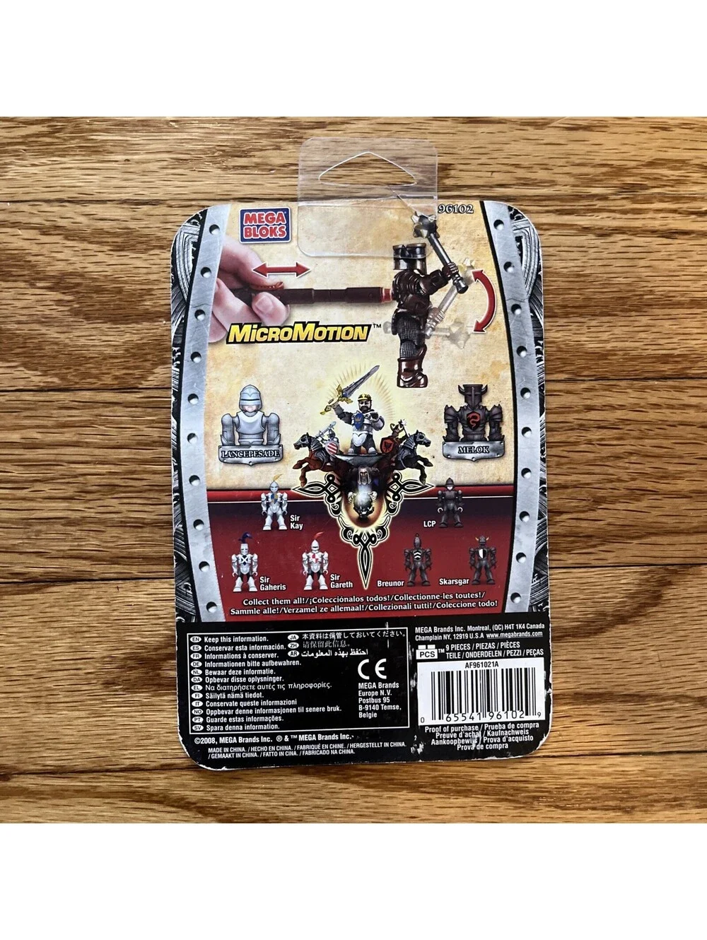 MEGA BLOKS KING ARTHUR MICRO MOTION ACTION FIGURES SET 96102 MELOK & LANCEPESADE
